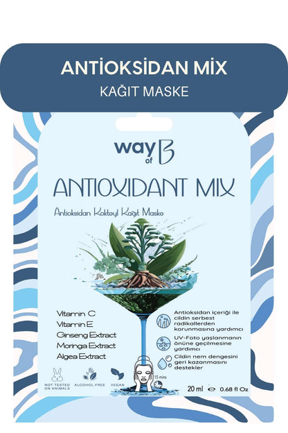 Antioksidan Kokteyl Kağıt Maske