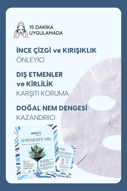 Antioksidan Kokteyl Kağıt Maske