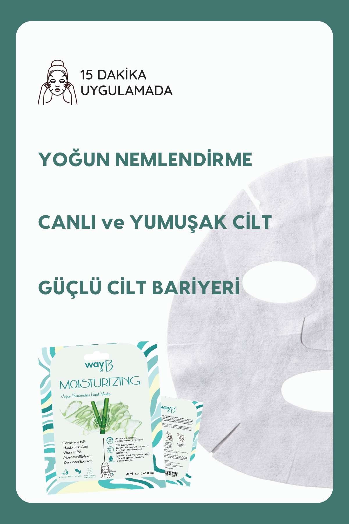 Yoğun Nemlendirici Kağıt Maske